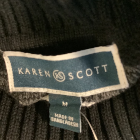 Turtleneck Women’s Striped Sweater by Karen Scott - Picture 4 of 4